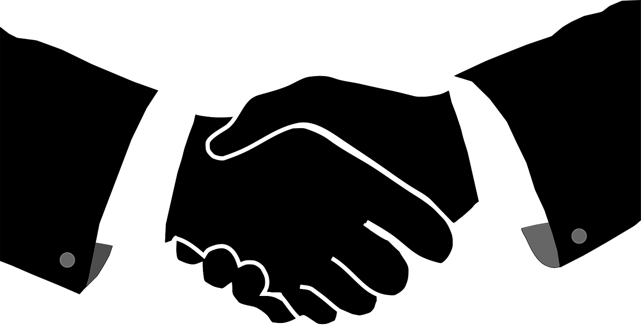 Illustration of a handshake